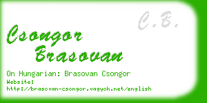 csongor brasovan business card